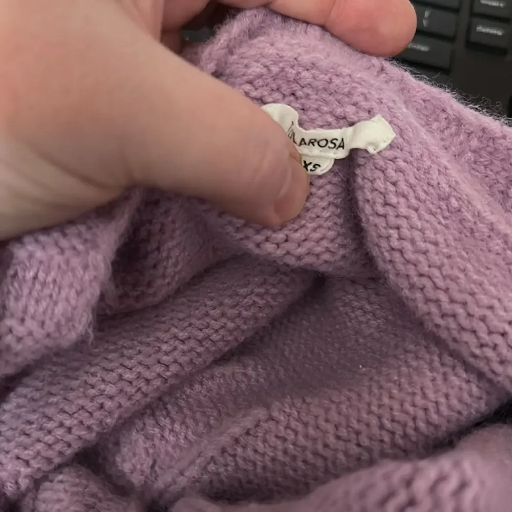 TULAROSA Tawnie Lavender Cable Knit Women's Cardigan Sweater